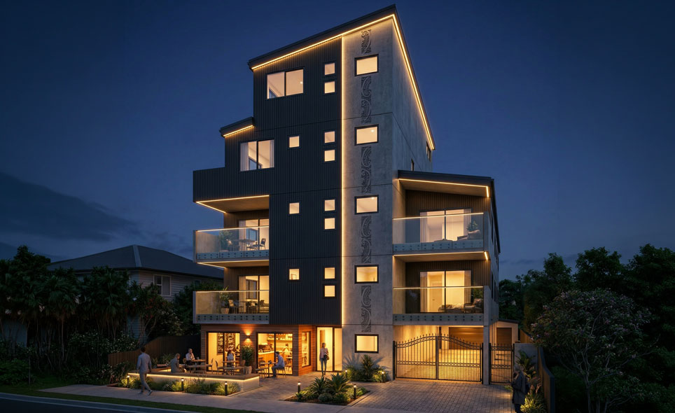 Auckland Otahuhu Apartment - Forrest Stone Architecture & Design
