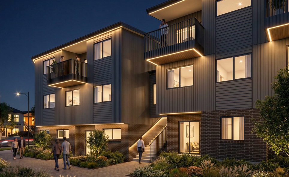 Auckland Otara Apartment - Forrest Stone Architecture & Design